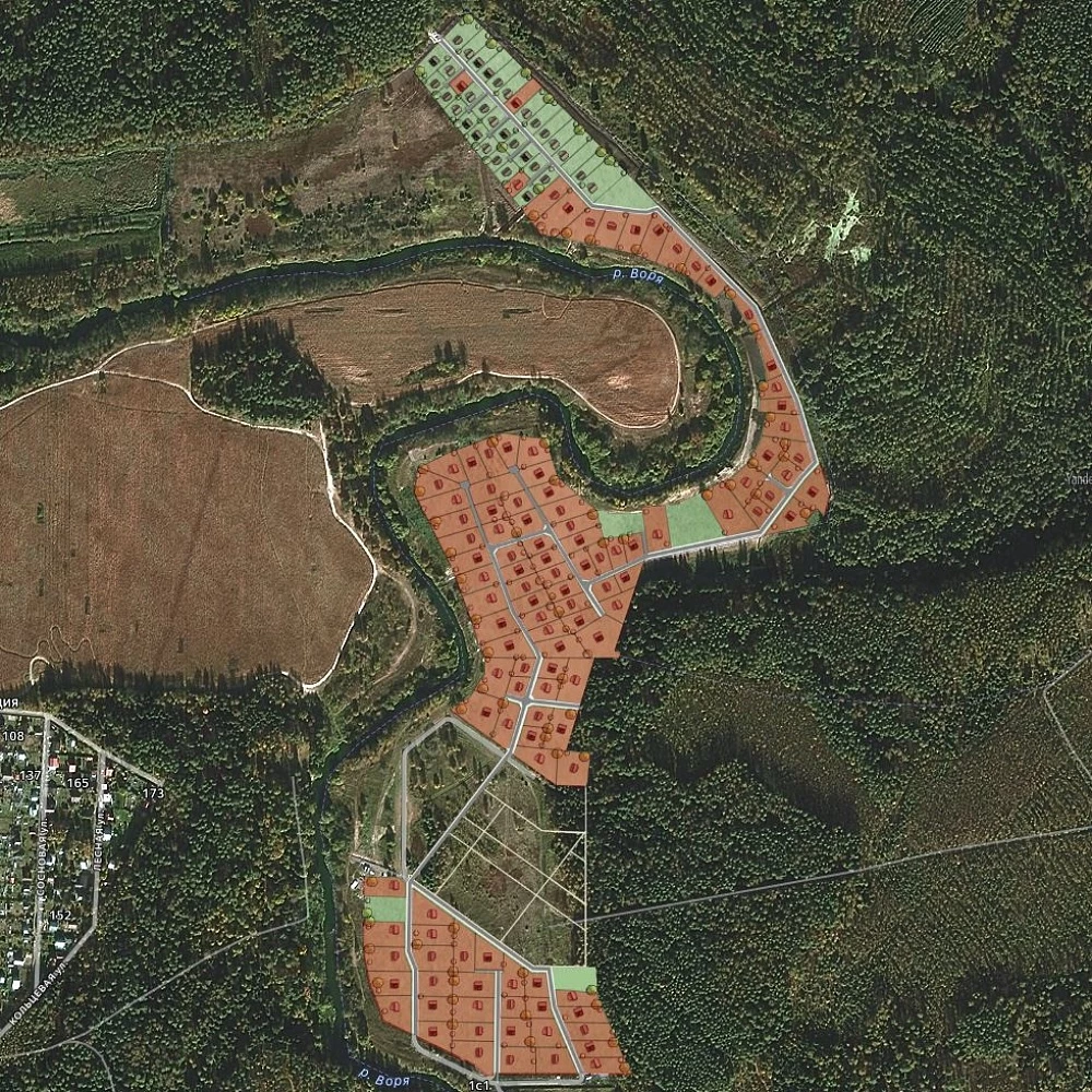 План поселка Море