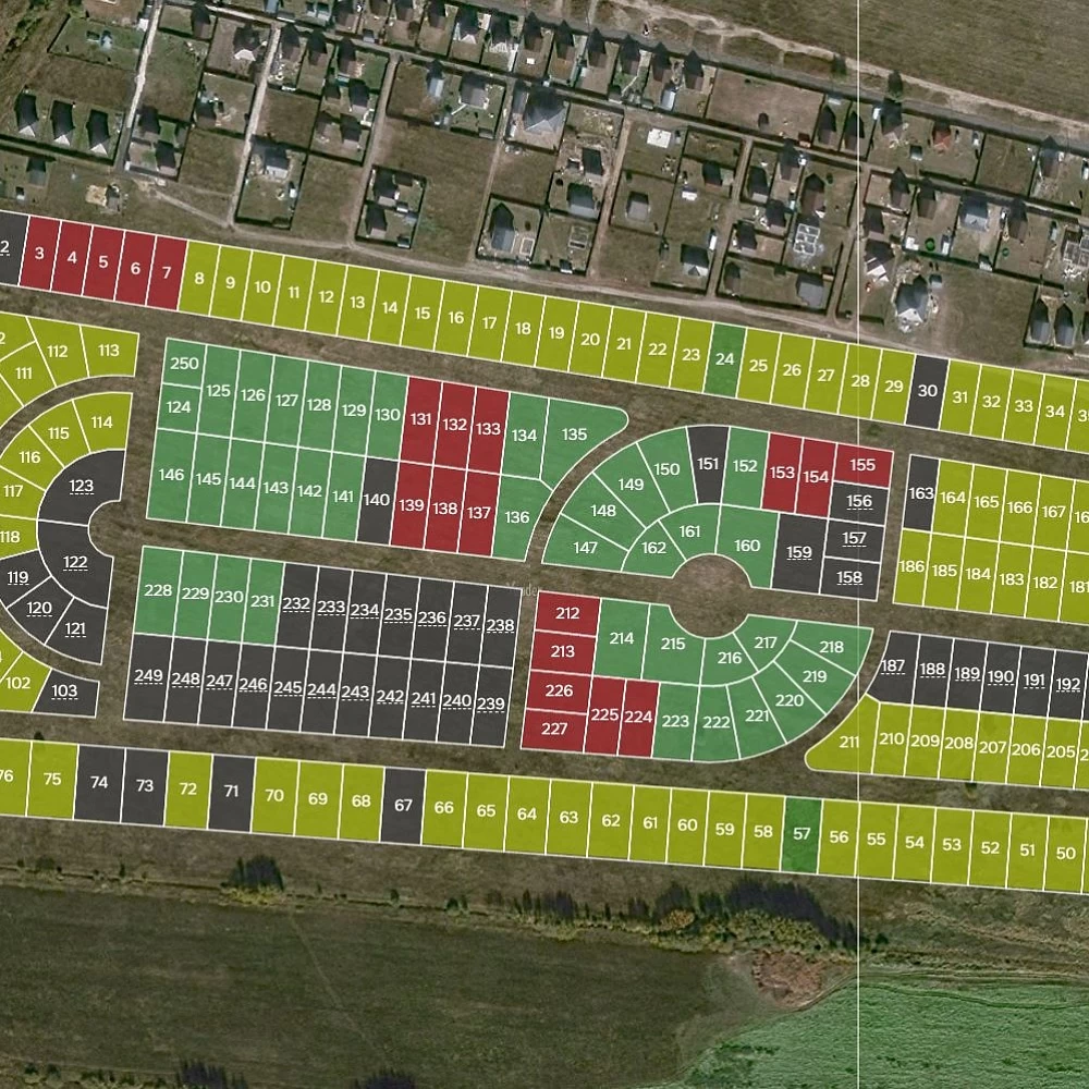 План поселка Дальний квартал