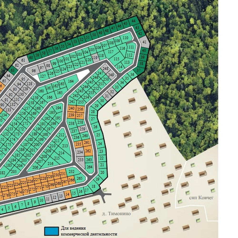 План поселка Кедрица (1 очередь)