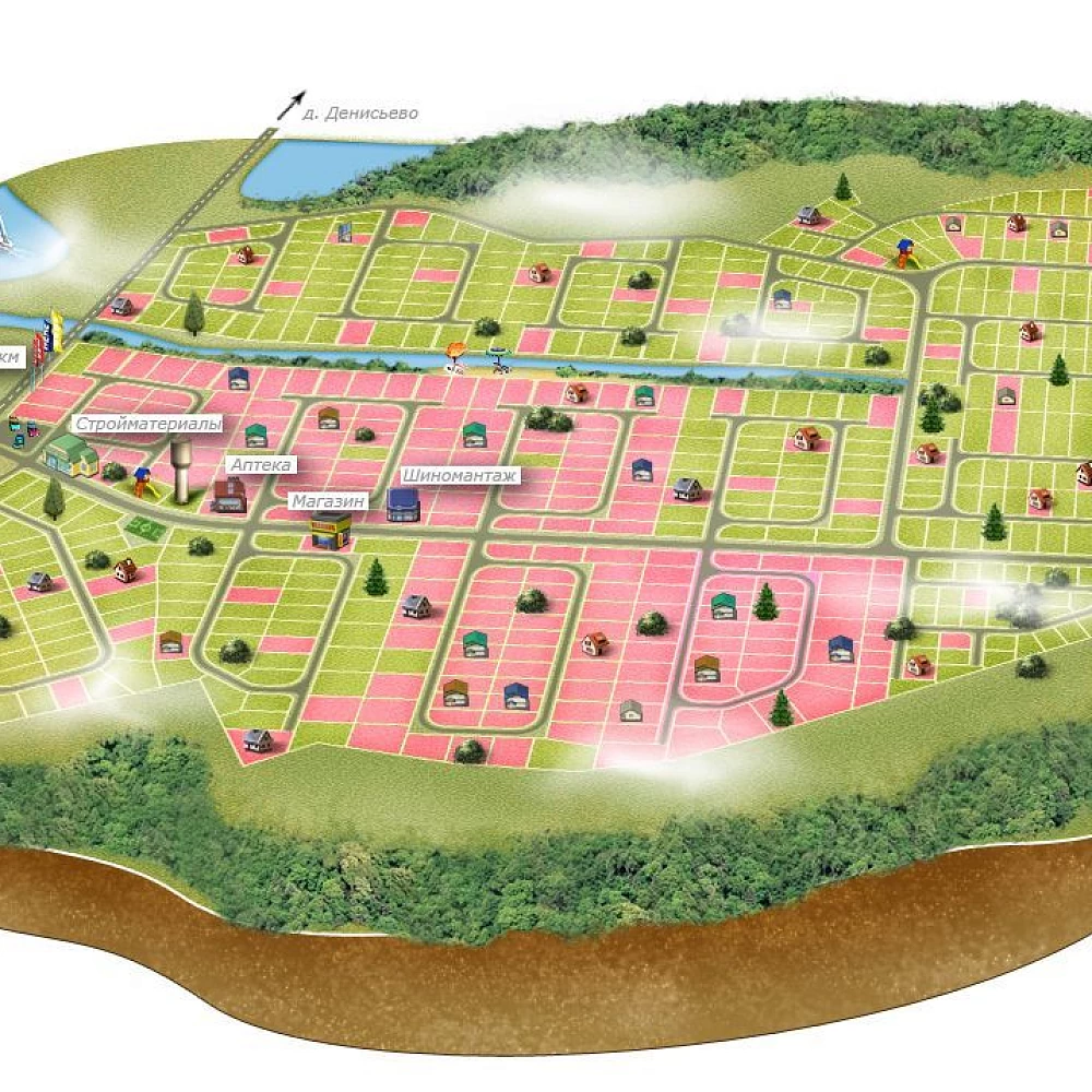 План поселка Можайские сады