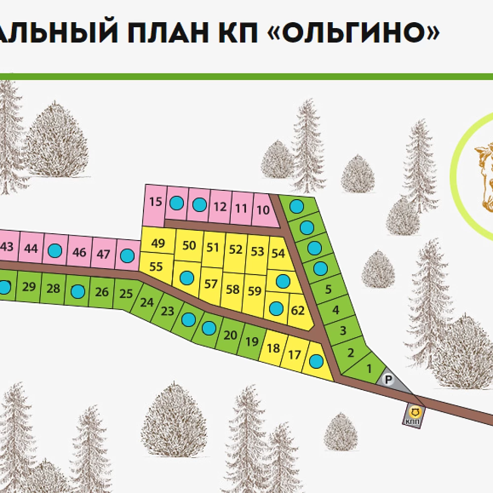 Коттеджный поселок Ольгино в Ступинском районе - отзывы, цены, фото, план