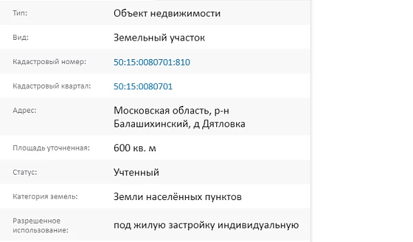 Скрин ЕГРН Онлайн