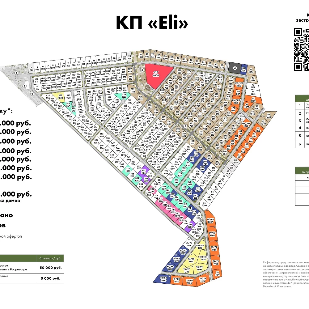План поселка Ели (Елизарово)