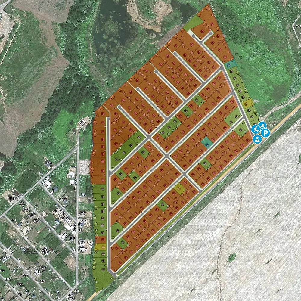 План поселка Таширово