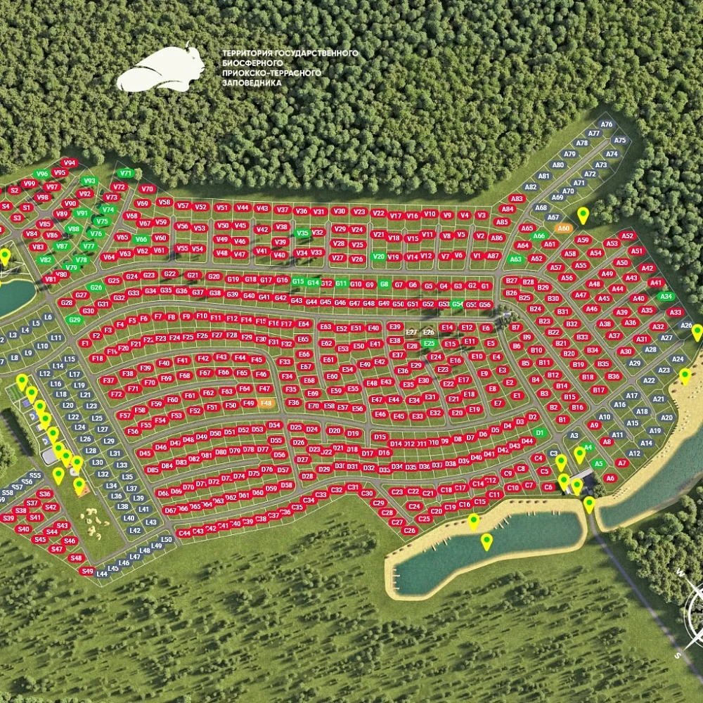 План поселка Грин Форест Клаб