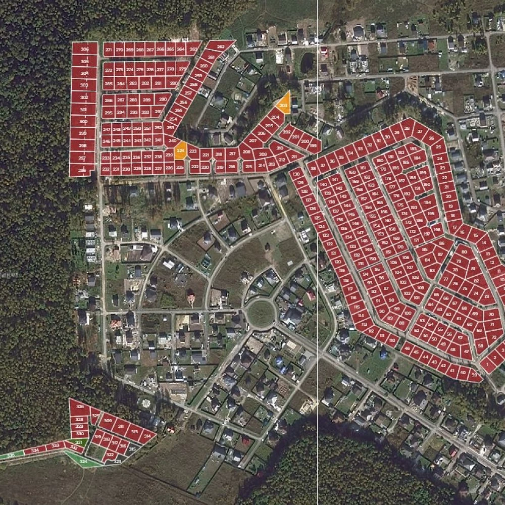 План поселка Володарский парк