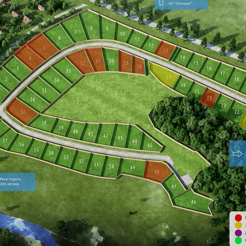 План поселка Скрепящево