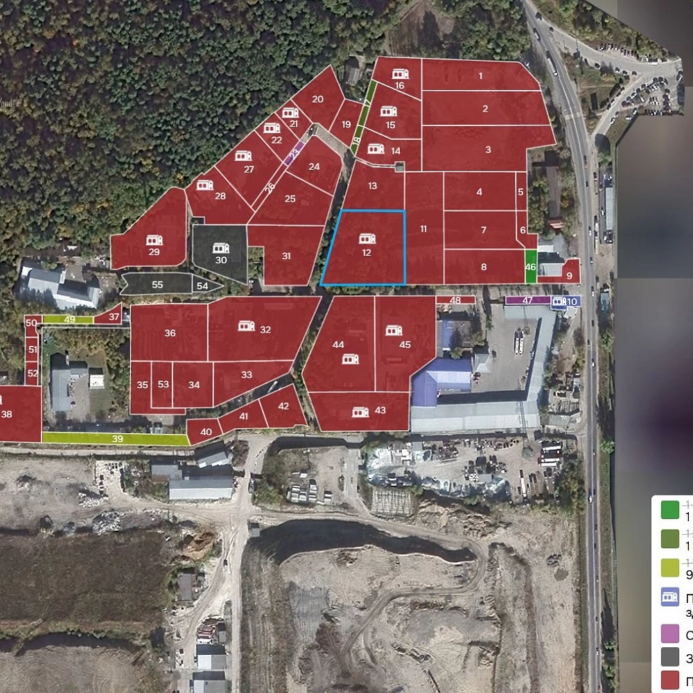 План поселка Промпарк Лыткарино