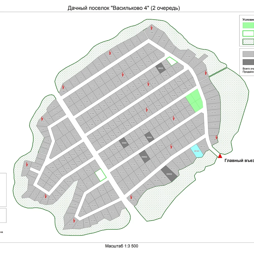 План поселка Васильково-4 (вторая очередь)