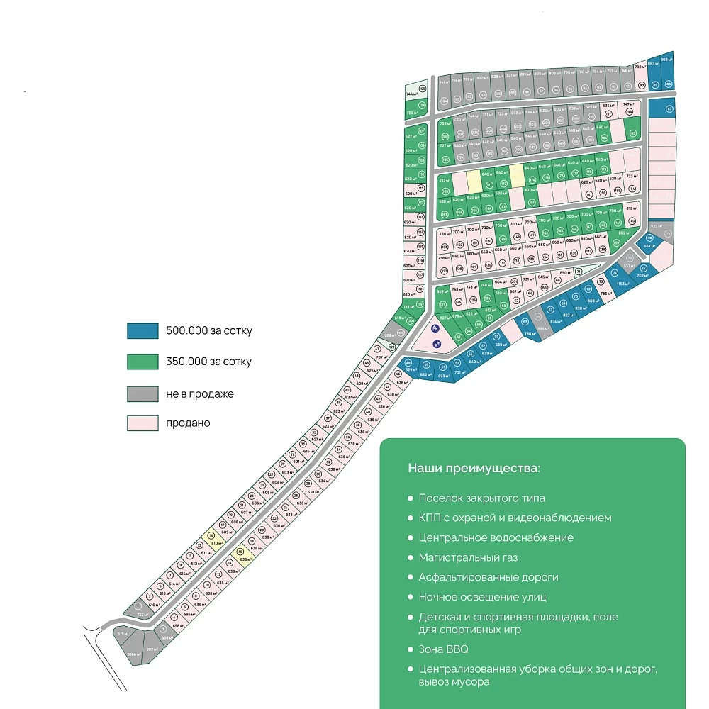 План поселка ВамДом Петровское
