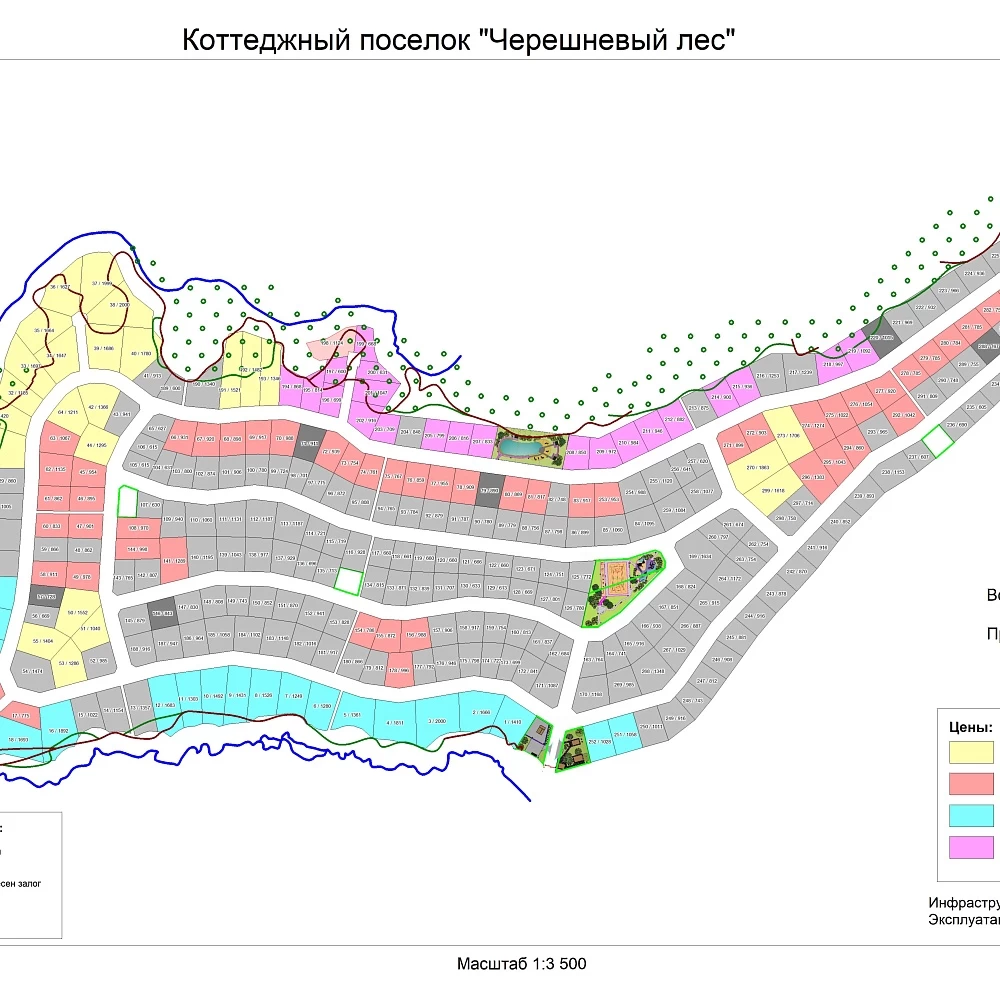 План поселка Черешневый лес