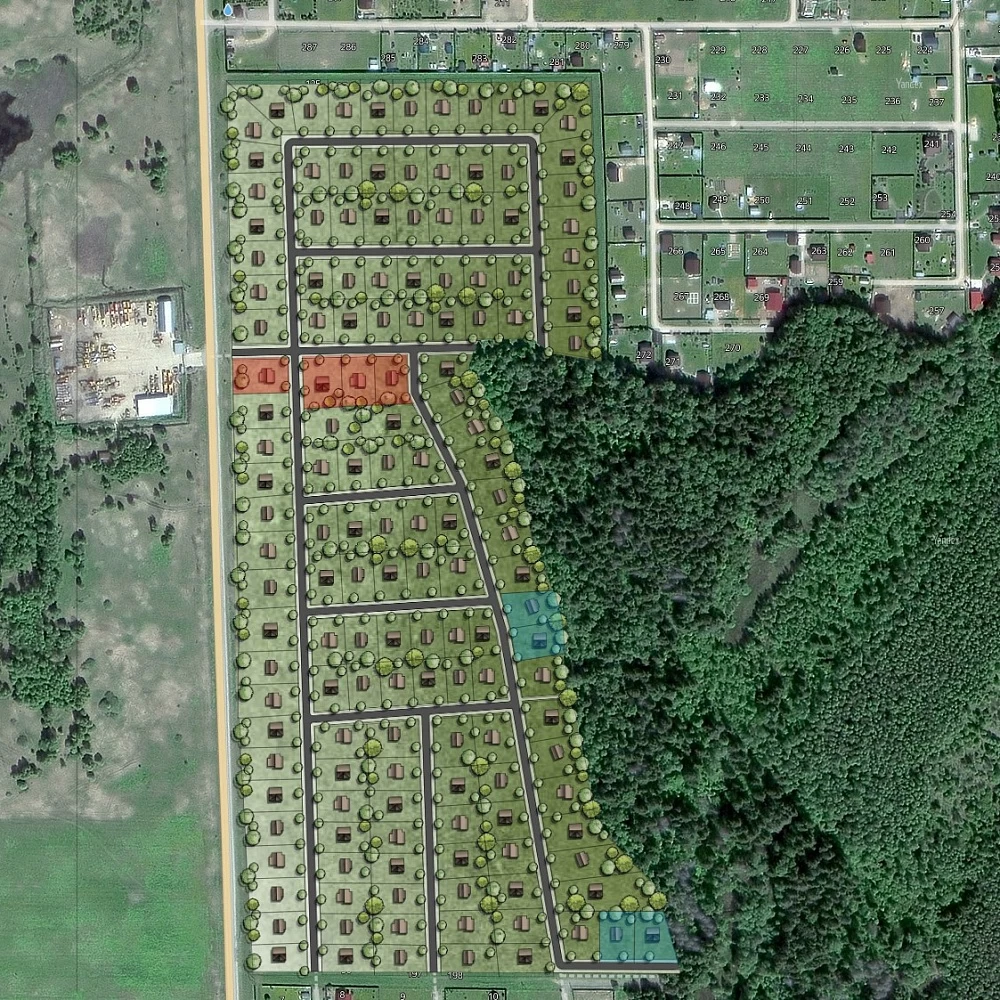 План поселка Шелест Парк