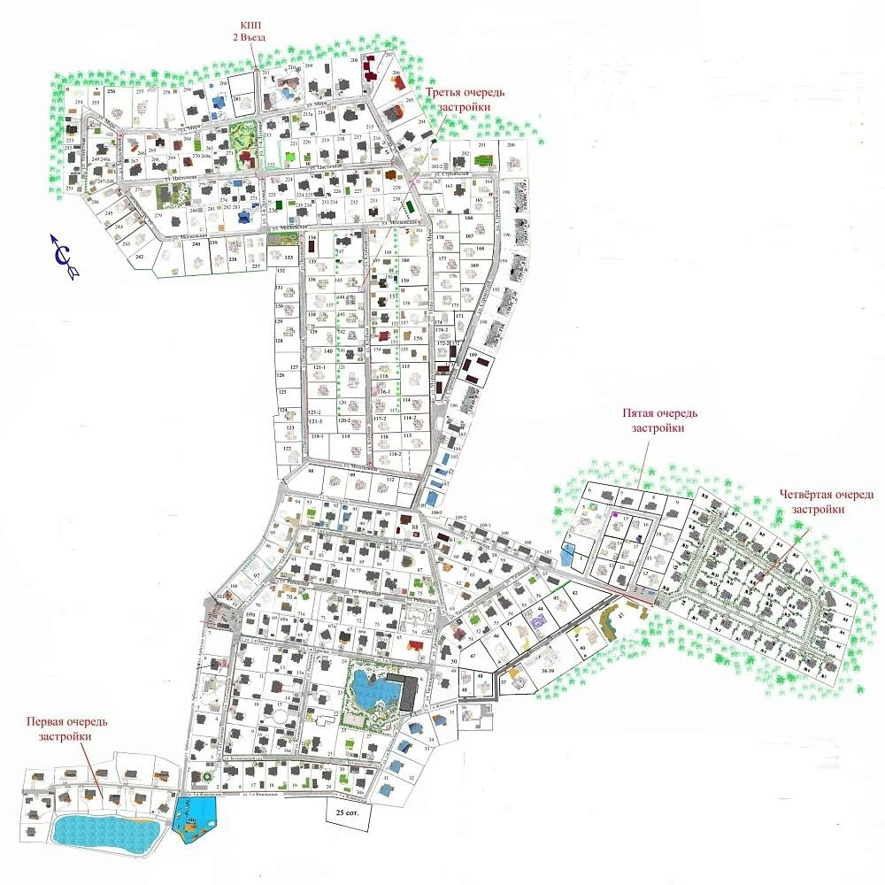 План поселка Глаголево парк