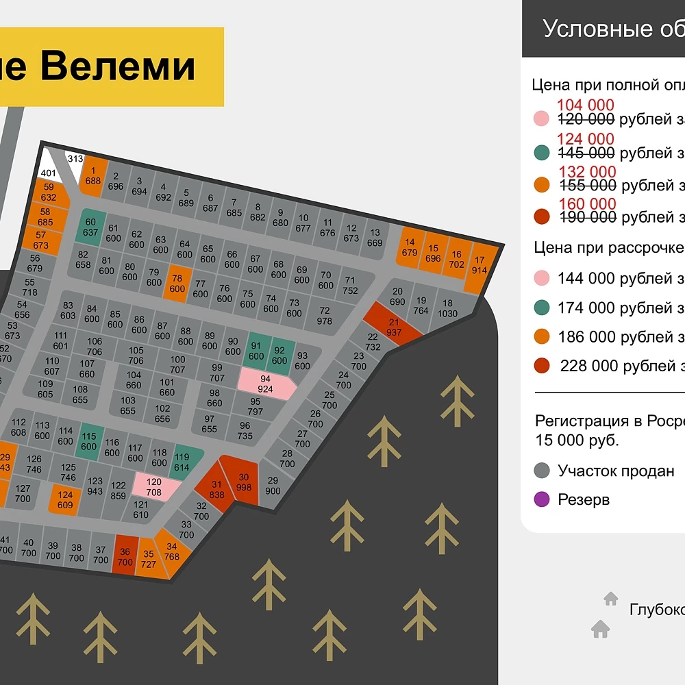 План поселка Новые Велеми