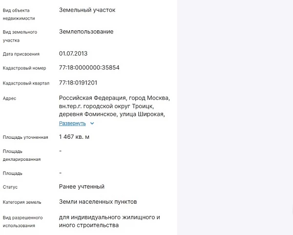 Скрин ЕГРН Онлайн