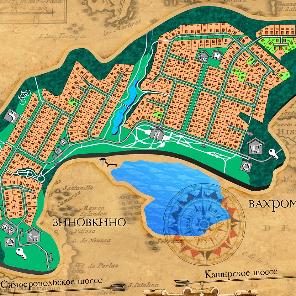 План поселка Сиеста