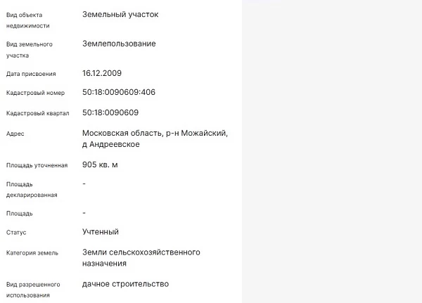 Скрин ЕГРН Онлайн