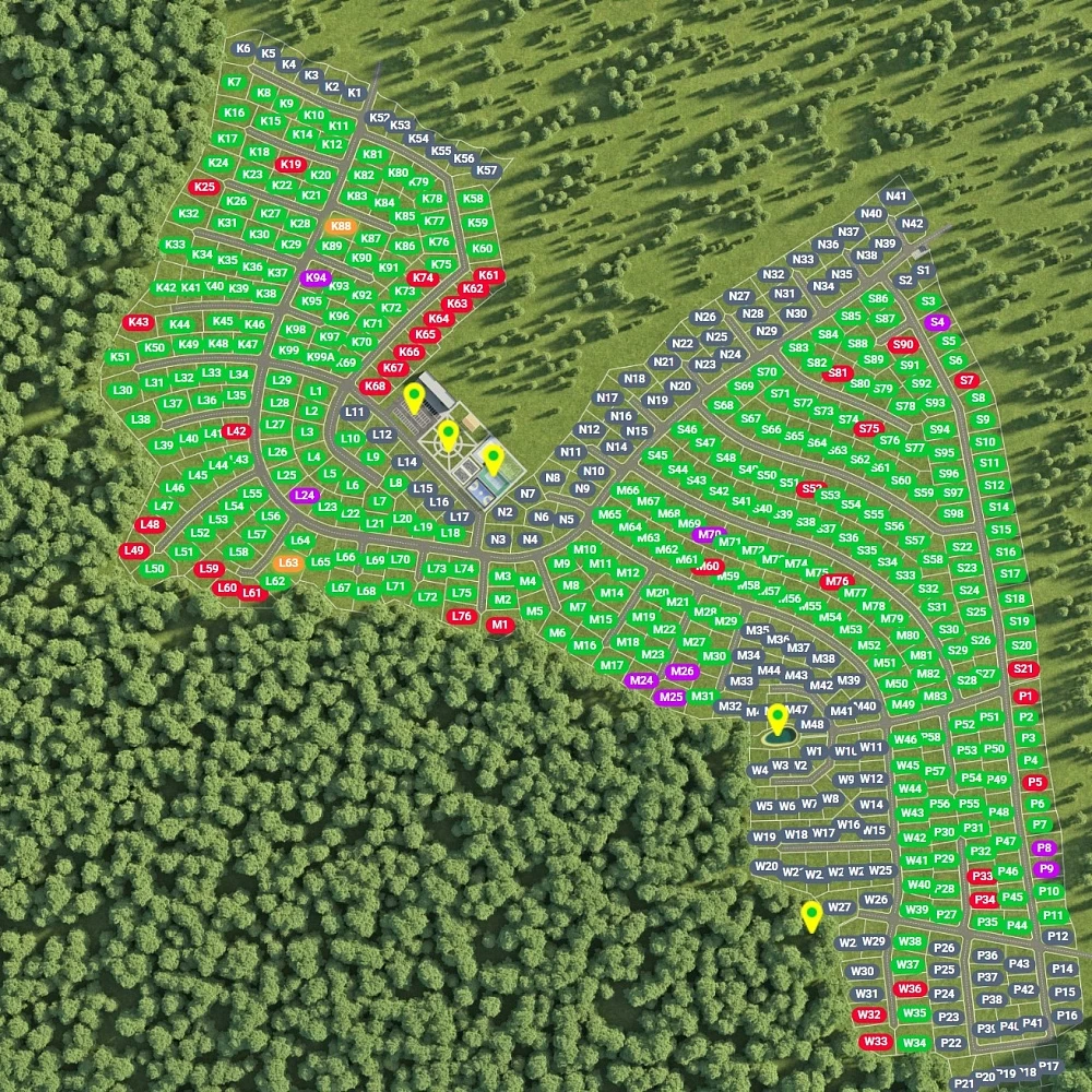 План поселка Ривер Вуд