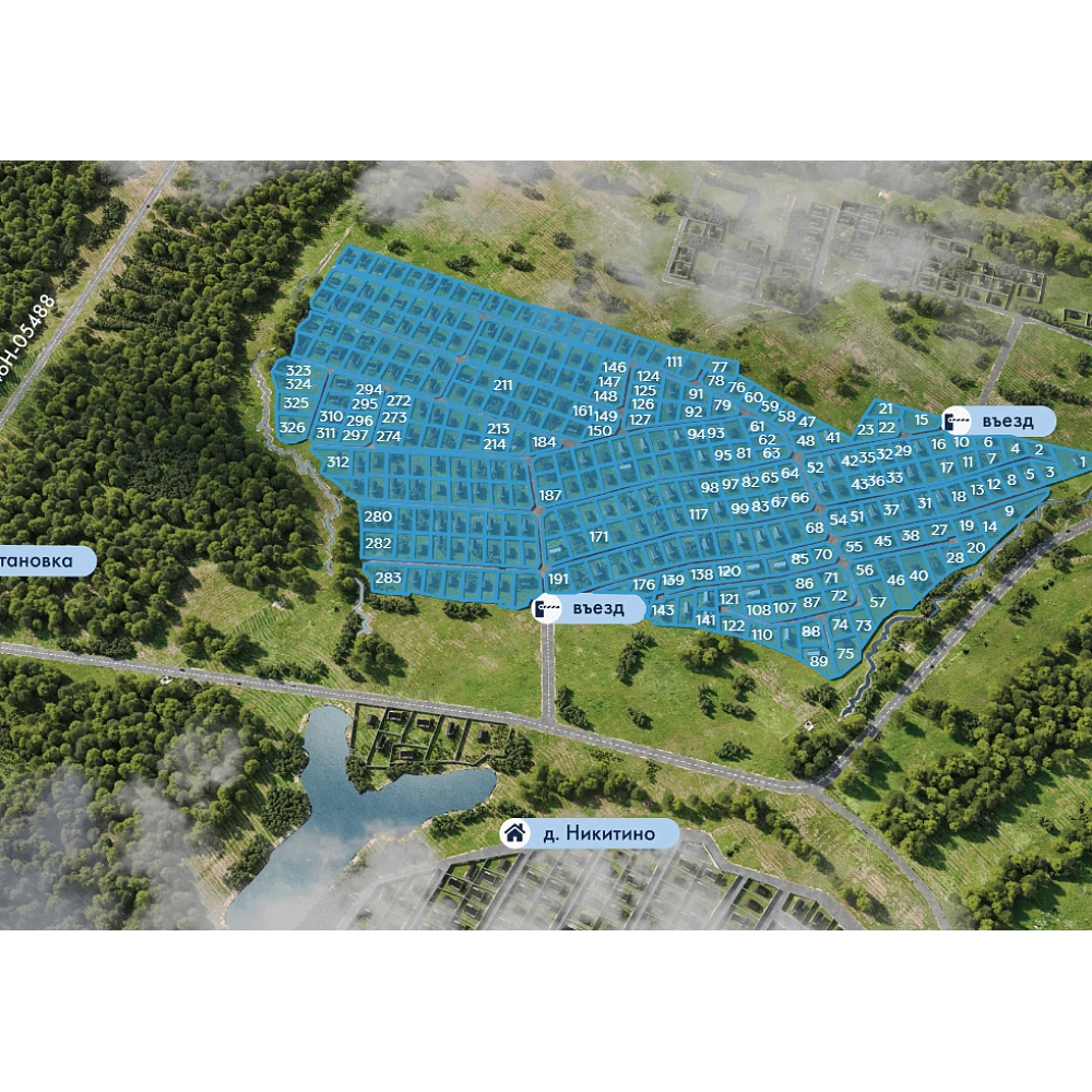 План поселка Озерный