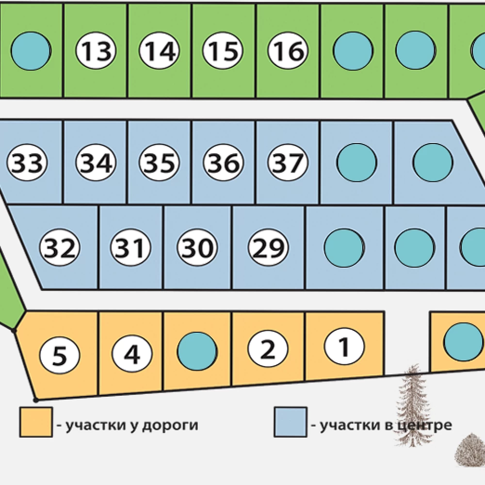 План поселка Тихие поляны