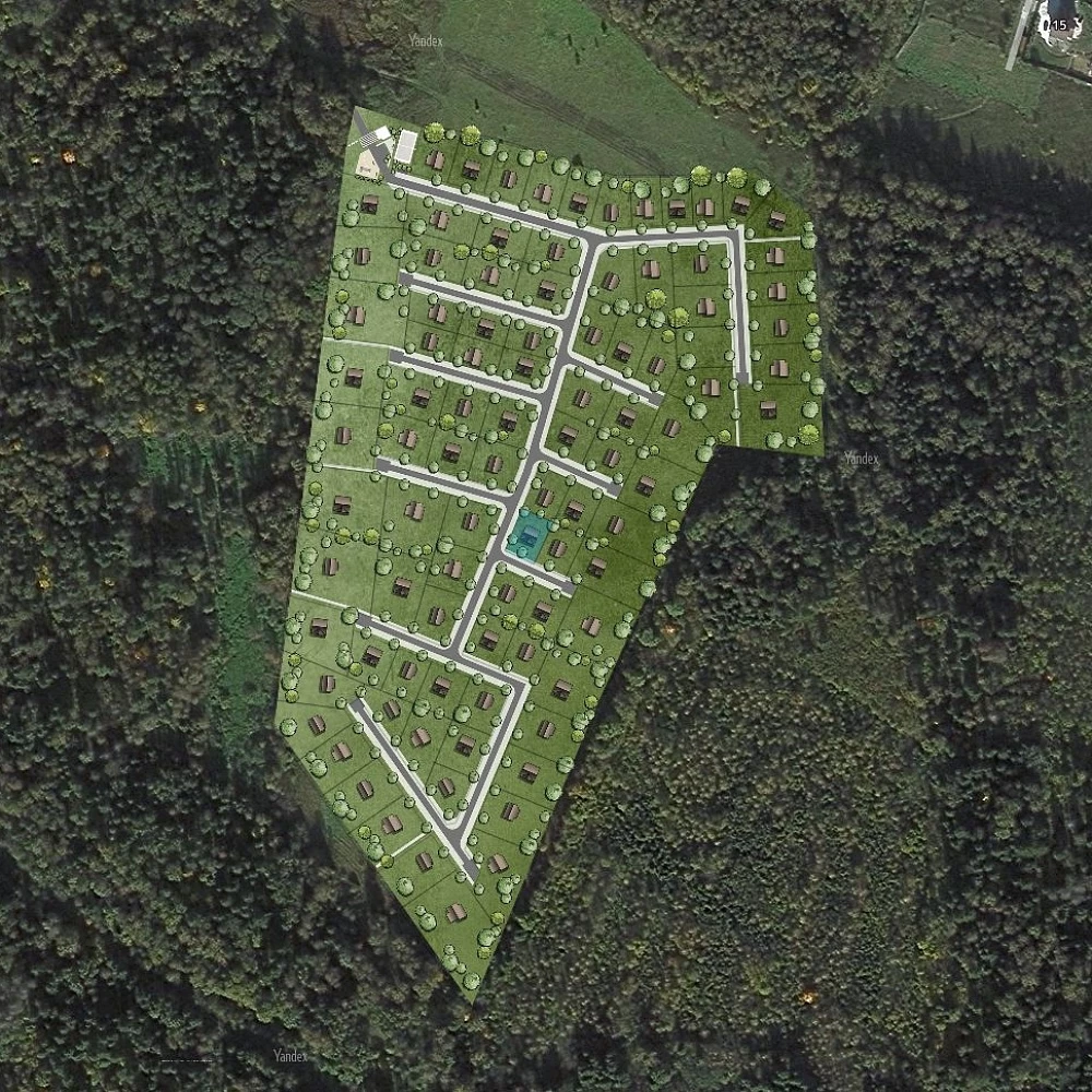 План поселка Юрцев лес
