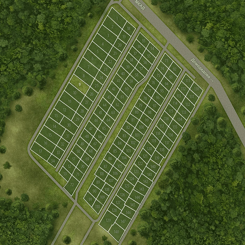 План поселка Екатерининская пустынь