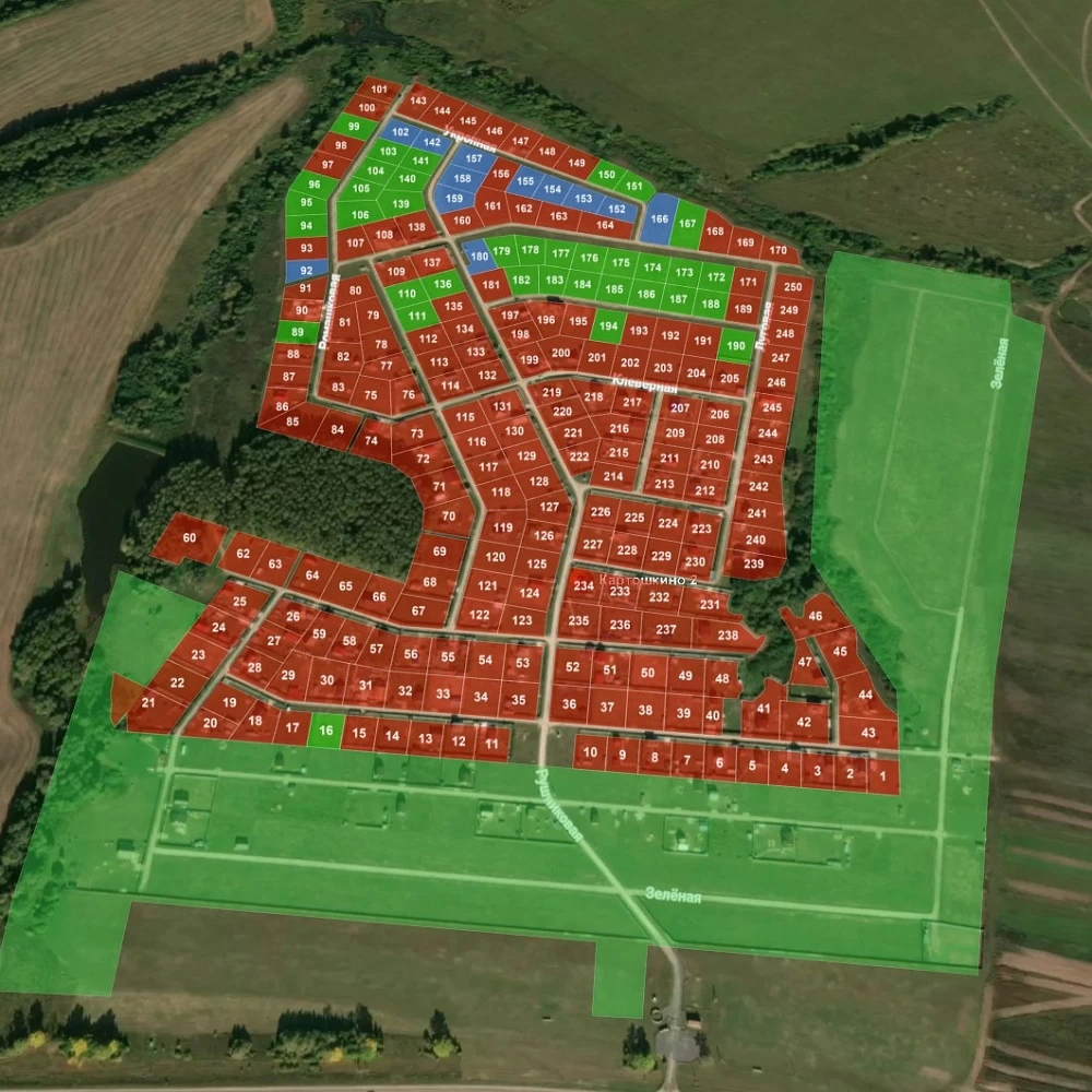 План поселка Картошкино