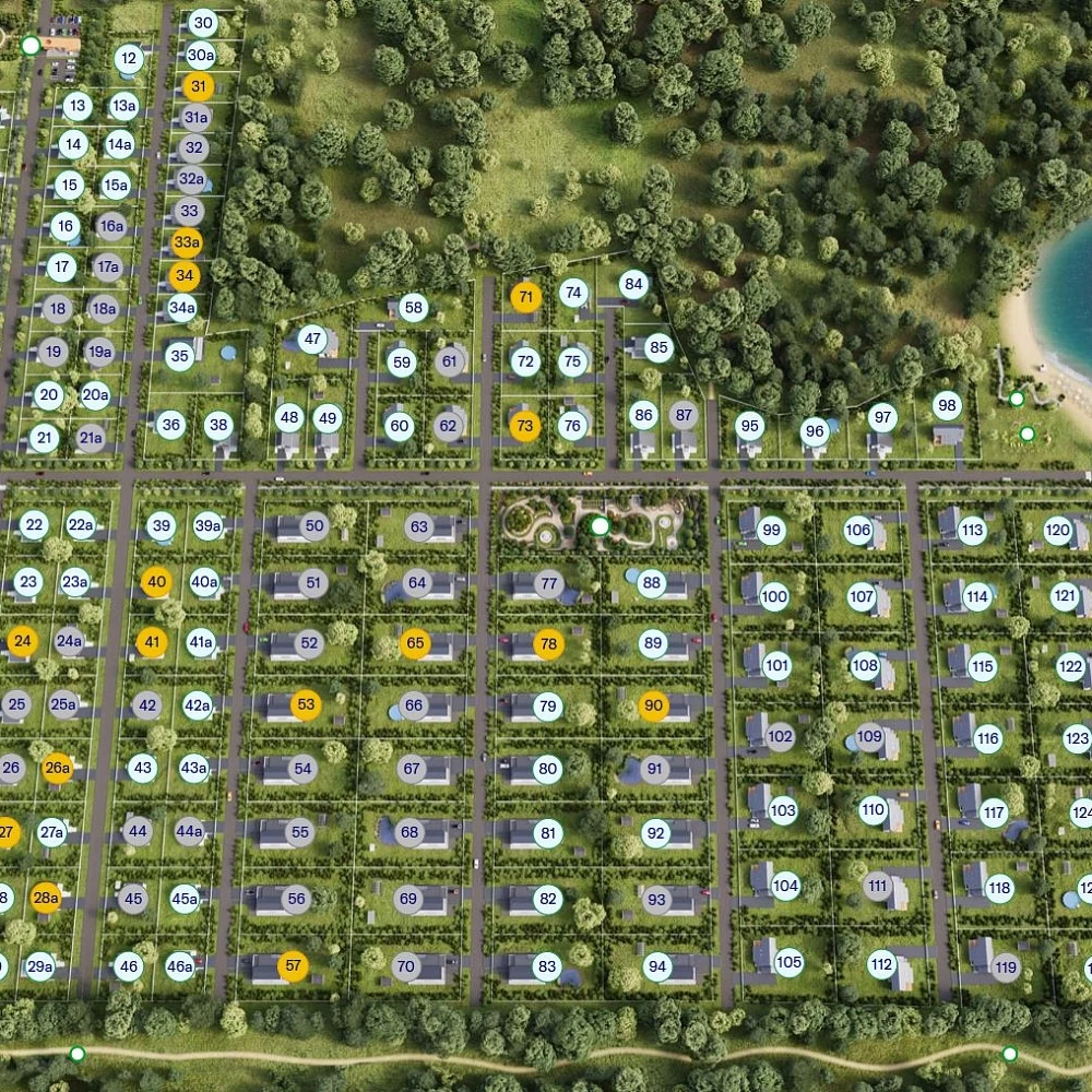 План поселка Лэйксайд Резидентс