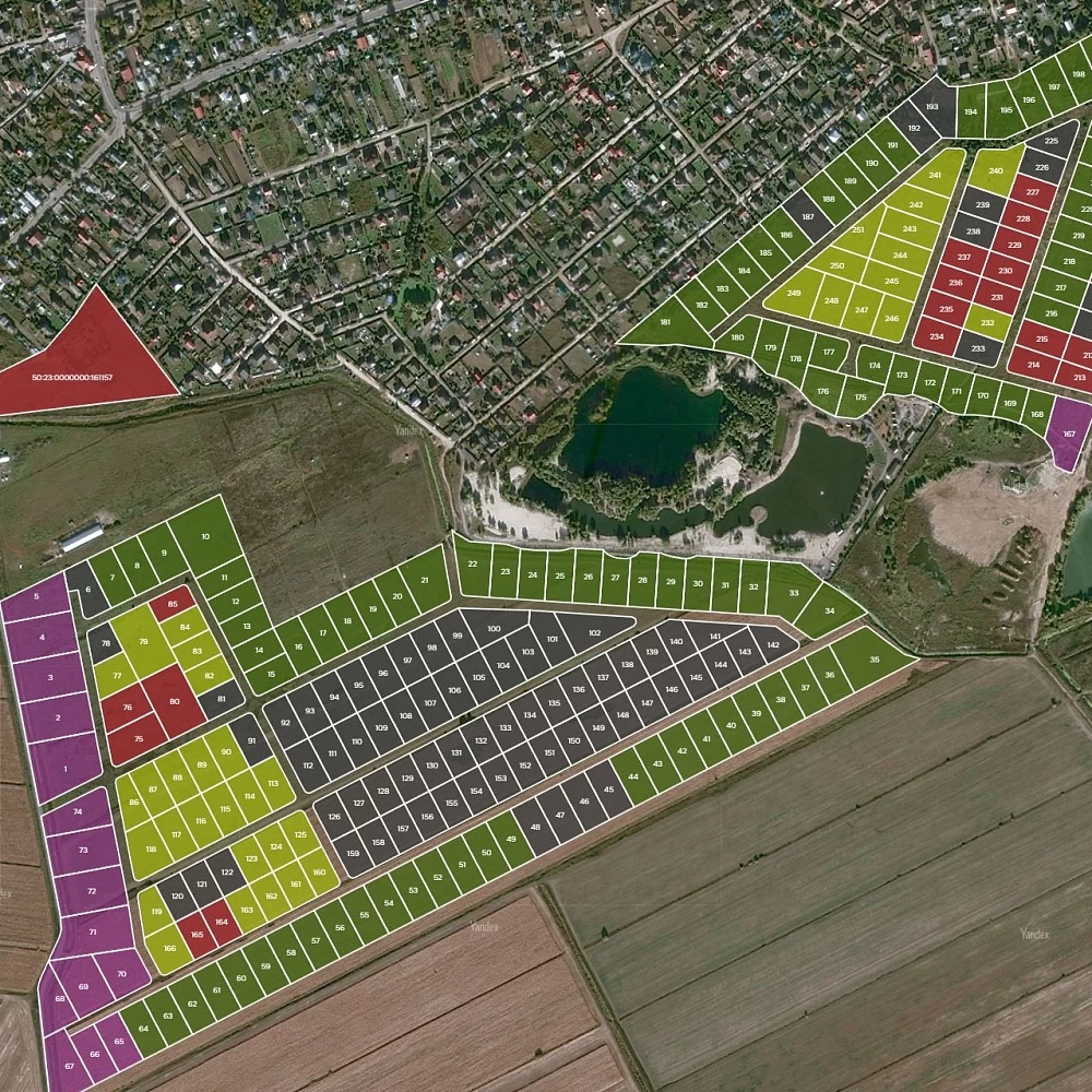 План поселка Технопарк Чайка