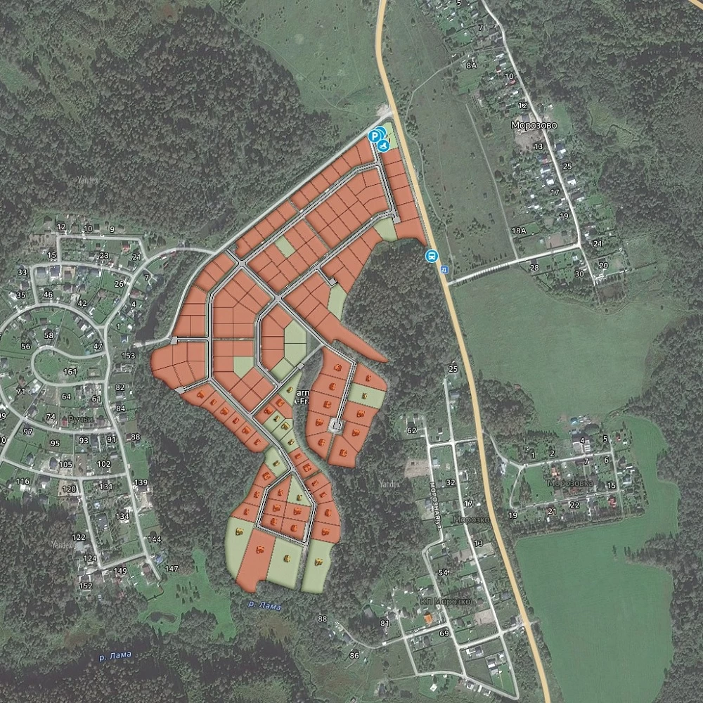 План поселка Кремлевский