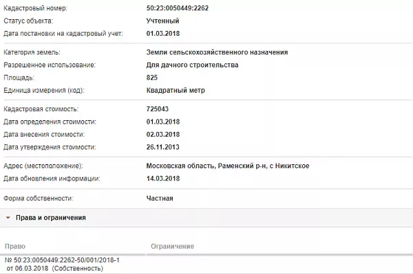 Скрин ЕГРН Онлайн