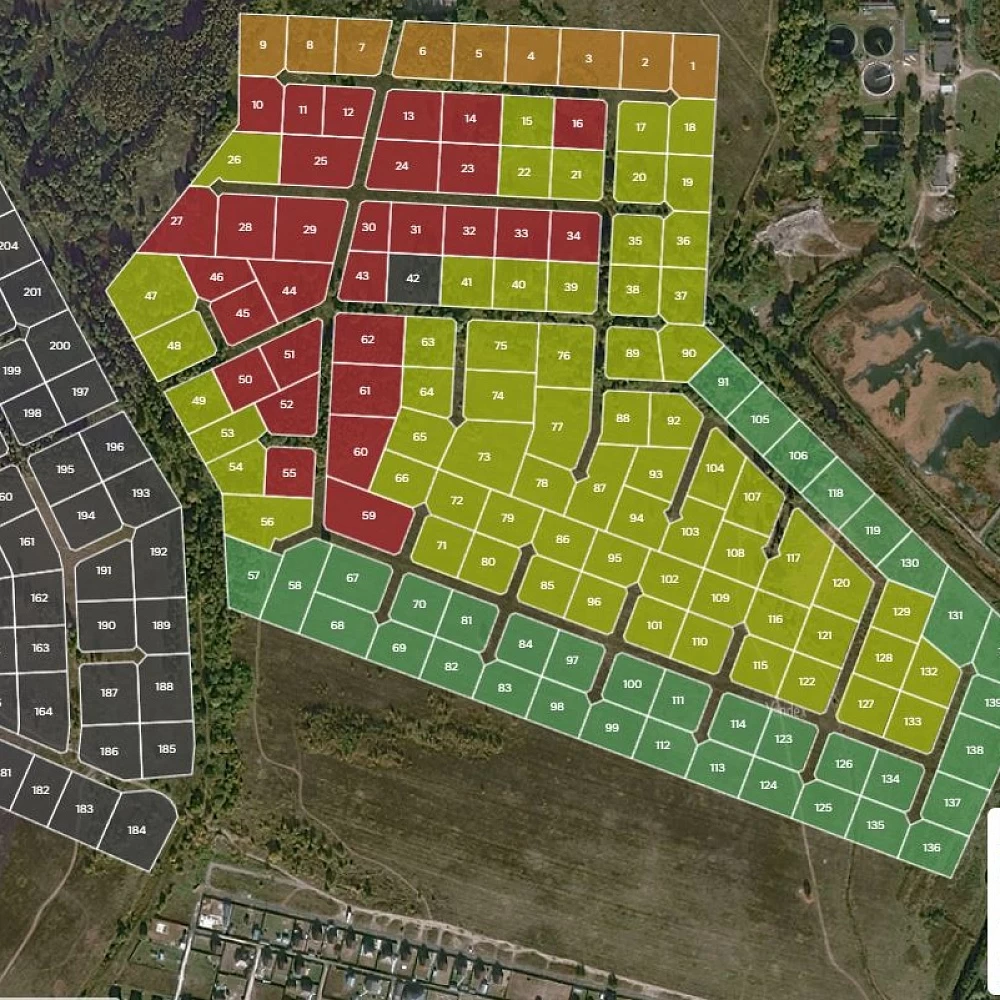 План поселка Технопарк Раменское