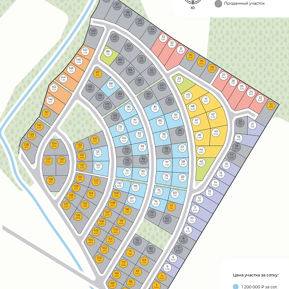План поселка Юрьево Лесное