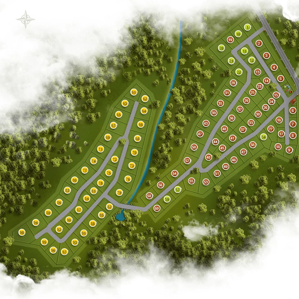 План поселка Златово