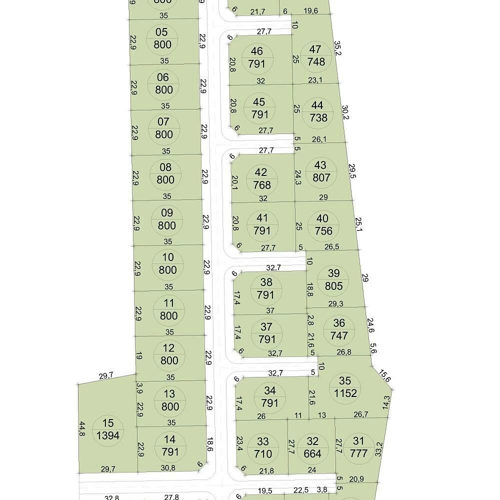 План поселка Парфенки