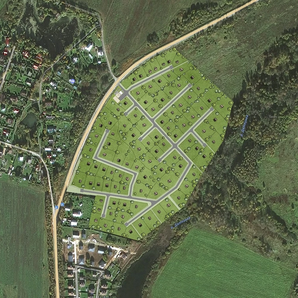 План поселка Усадьба Першино