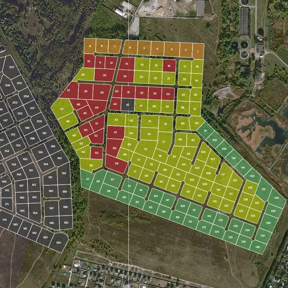 План поселка Технопарк Раменское