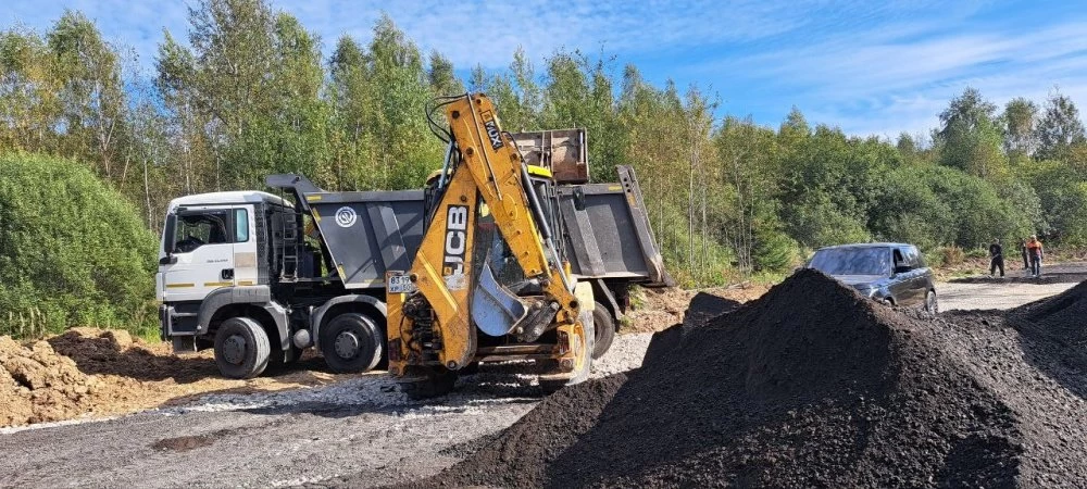 Новости о посёлке В поселке идет дорожное строительство