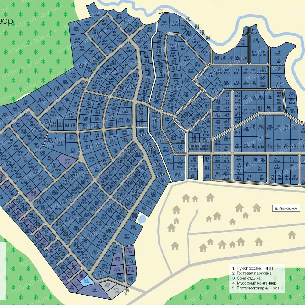 План поселка Яхрома Ривер