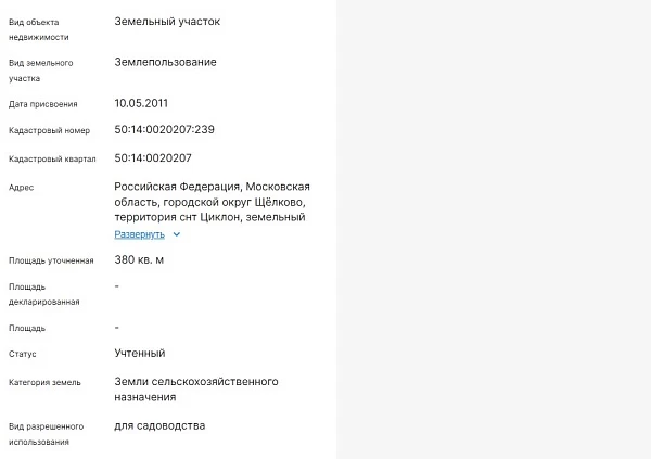 Скрин ЕГРН Онлайн