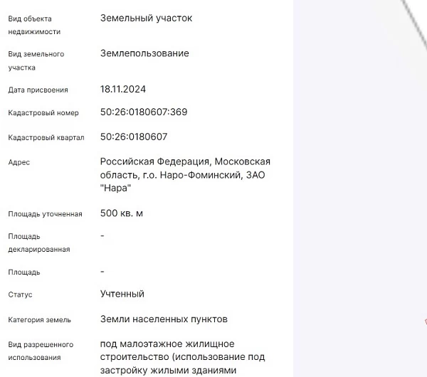 Скрин ЕГРН Онлайн