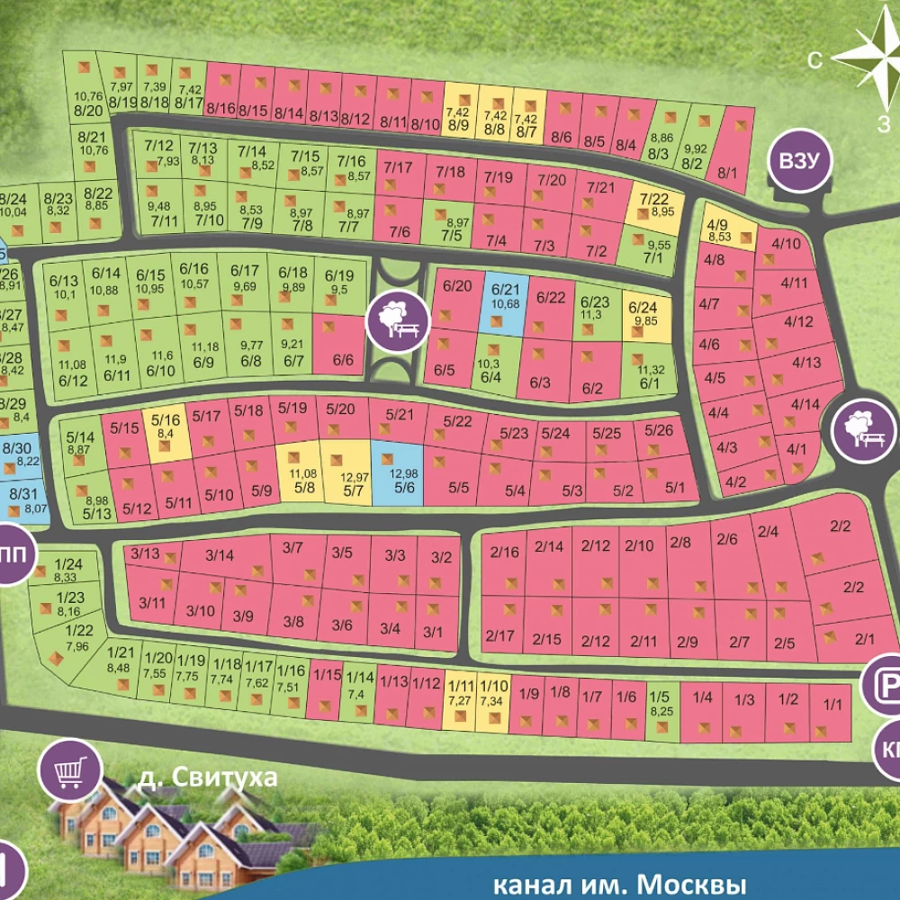 План поселка Smart Hill