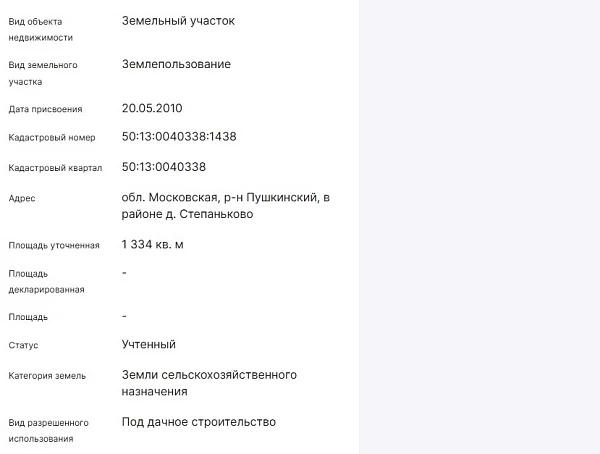 Скрин ЕГРН Онлайн