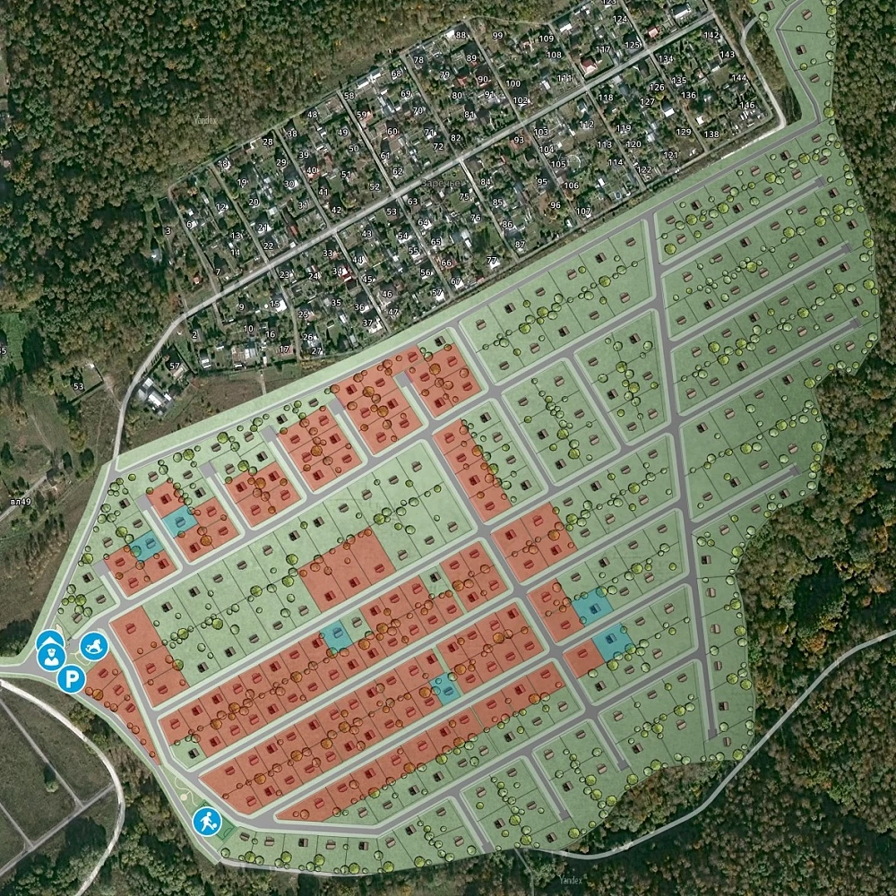 План поселка Ваниль