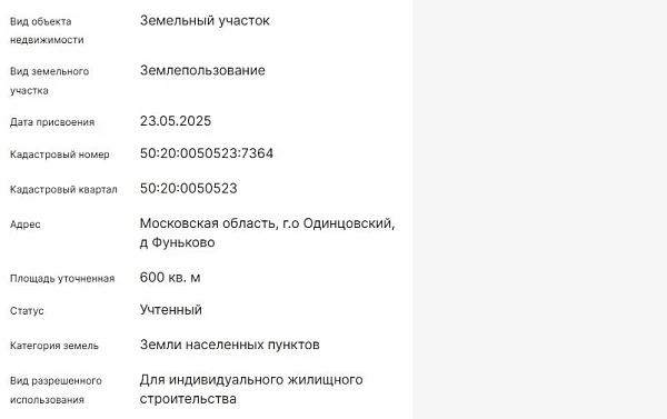 Скрин ЕГРН Онлайн