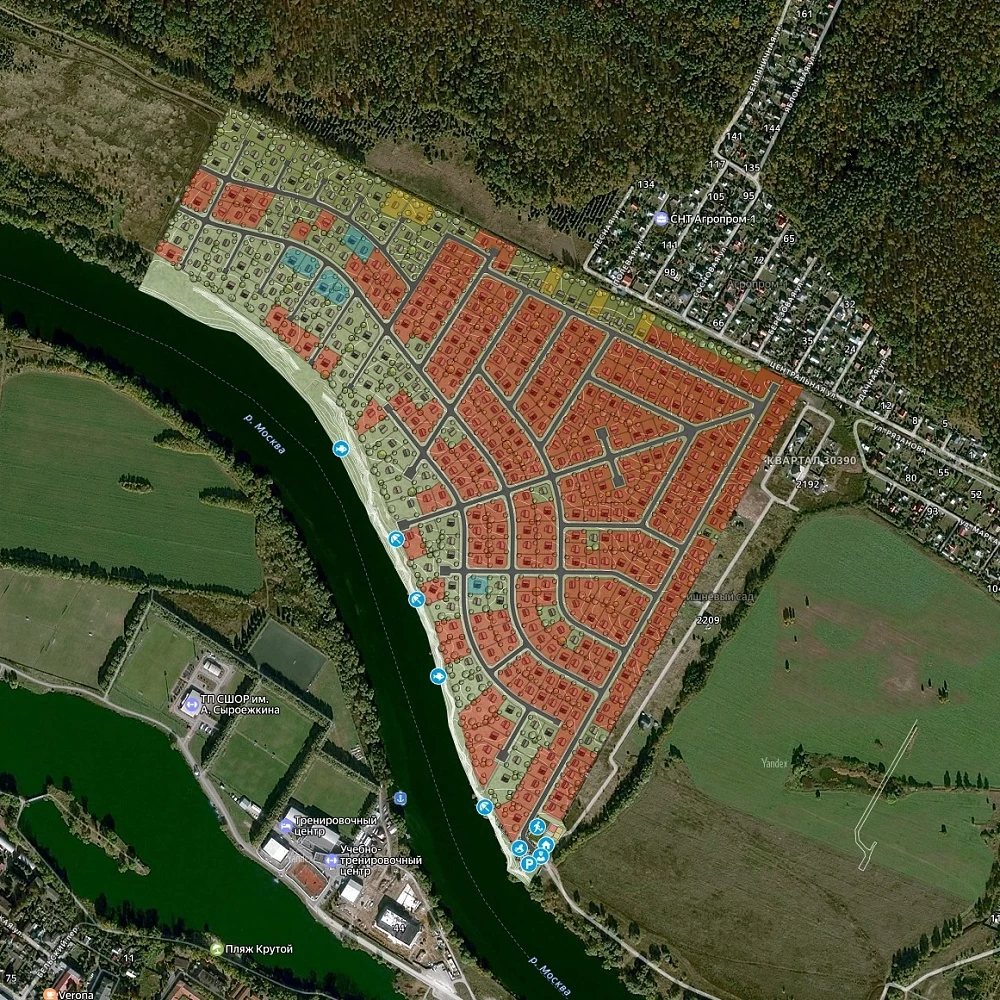 План поселка Адмирал