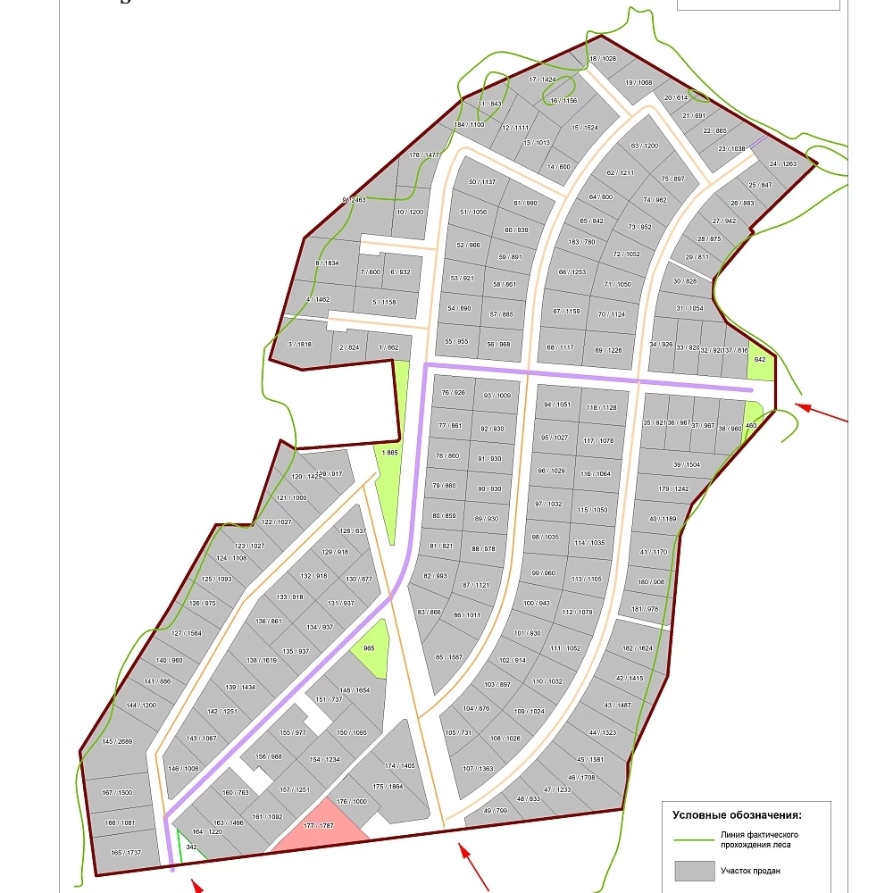 План поселка Святой источник-2