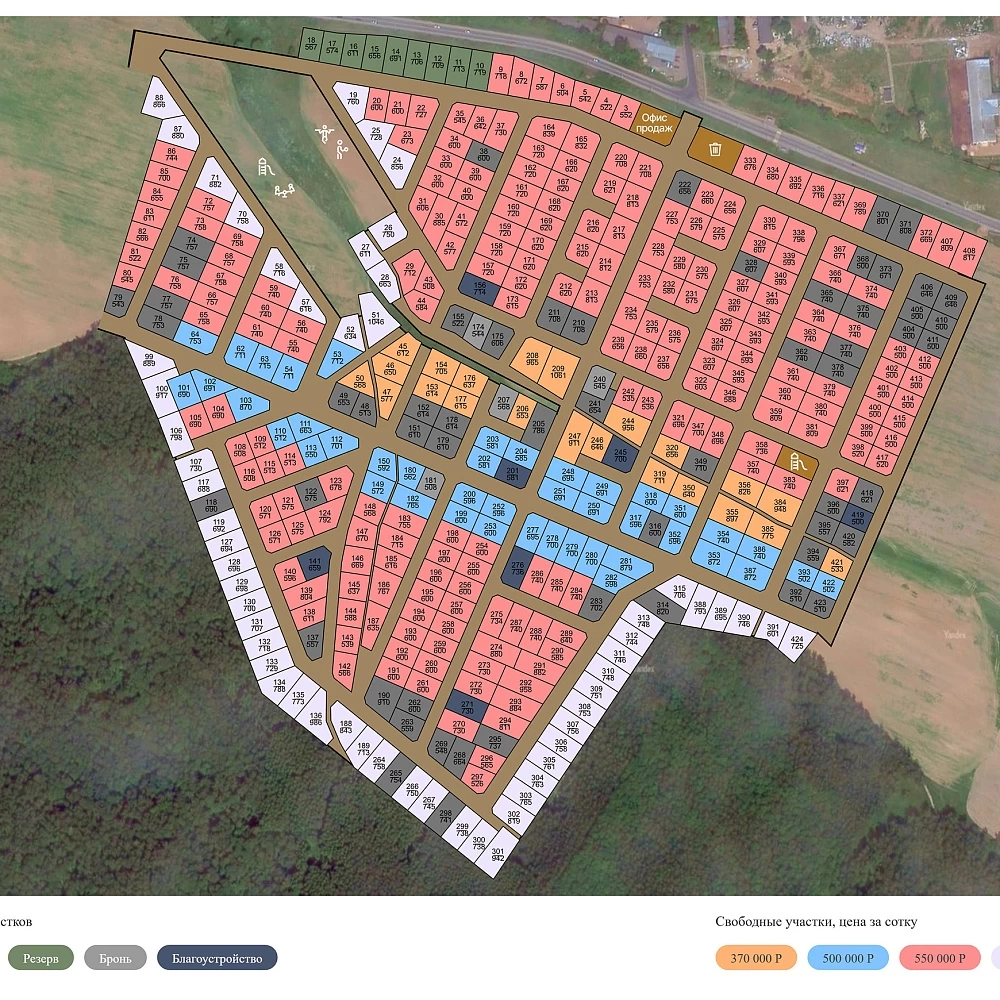 План поселка Васькино Парк