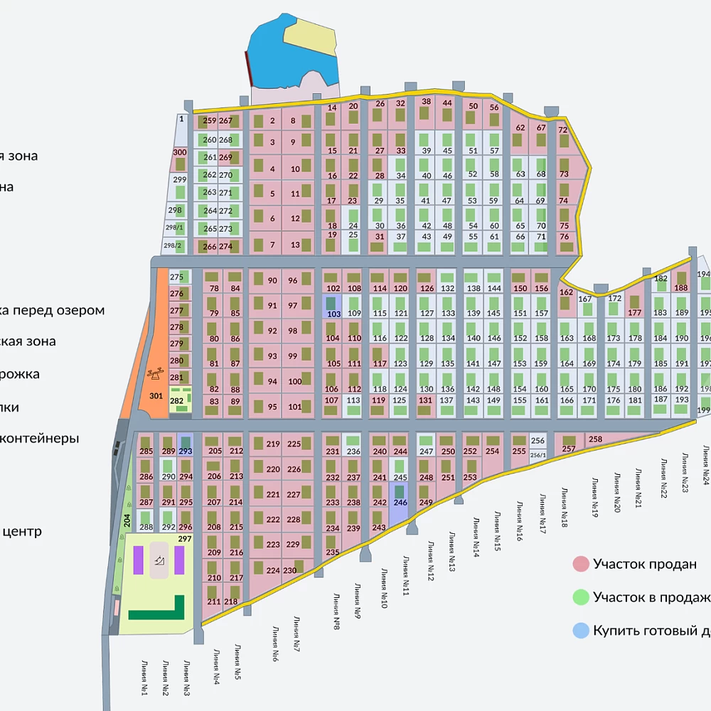 План поселка Горневская слобода