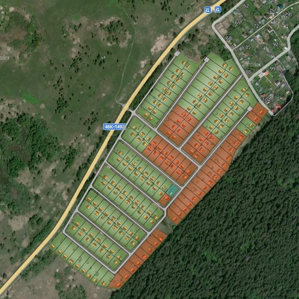 План поселка Макарово